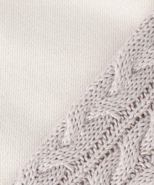 MAYSON GREY / メイソングレイ カットソー | 【WEB限定】裏毛×ニット前後ドッキングプルオーバー≪手洗い可能≫ | 詳細8