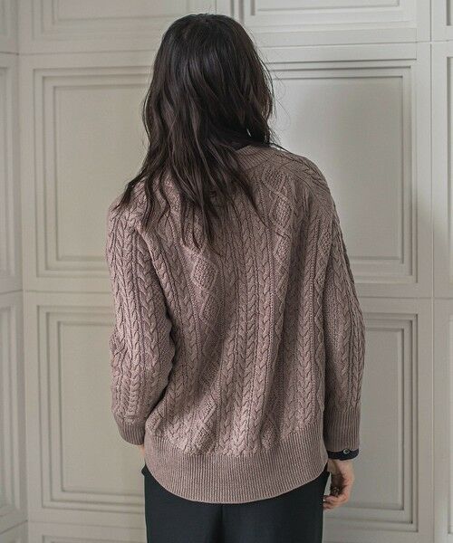 MAYSON GREY / メイソングレイ カットソー | 【WEB限定】裏毛×ニット前後ドッキングプルオーバー≪手洗い可能≫ | 詳細10