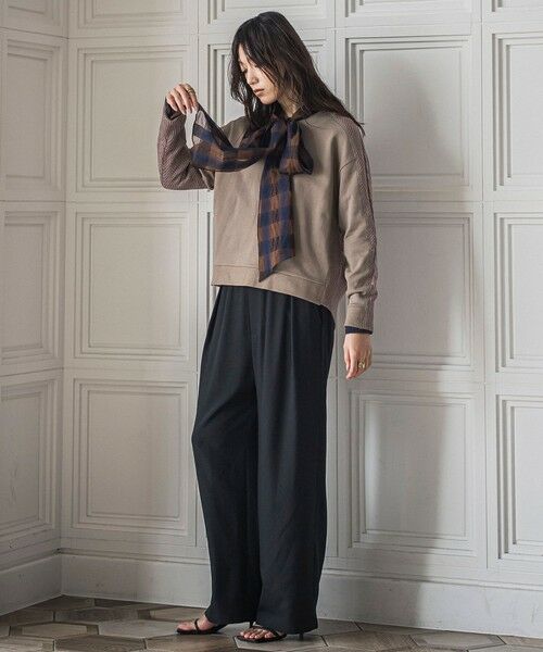 MAYSON GREY / メイソングレイ カットソー | 【WEB限定】裏毛×ニット前後ドッキングプルオーバー≪手洗い可能≫ | 詳細11