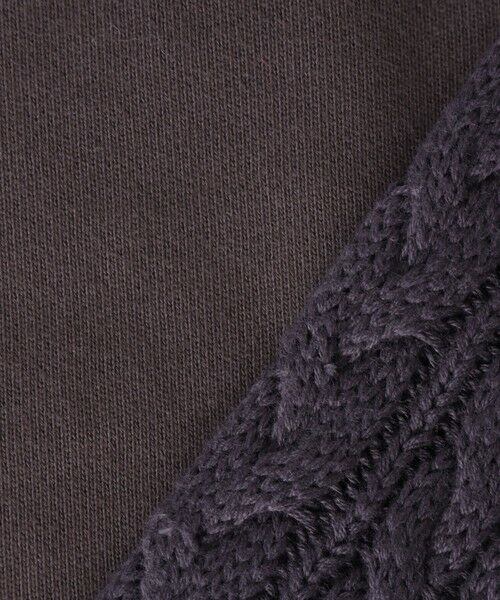MAYSON GREY / メイソングレイ カットソー | 【WEB限定】裏毛×ニット前後ドッキングプルオーバー≪手洗い可能≫ | 詳細17