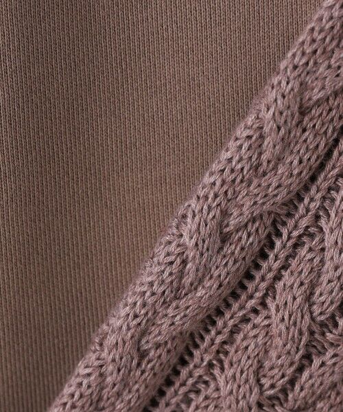 MAYSON GREY / メイソングレイ カットソー | 【WEB限定】裏毛×ニット前後ドッキングプルオーバー≪手洗い可能≫ | 詳細23