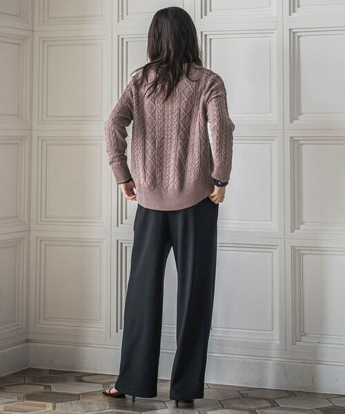 MAYSON GREY / メイソングレイ カットソー | 【WEB限定】裏毛×ニット前後ドッキングプルオーバー≪手洗い可能≫ | 詳細14