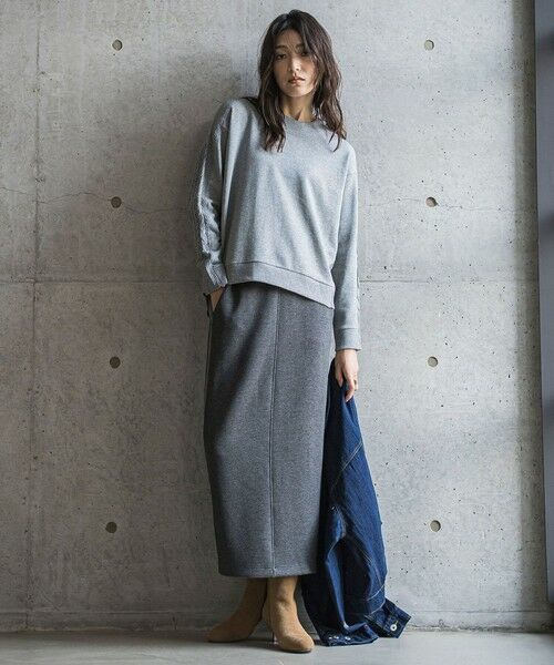 MAYSON GREY / メイソングレイ カットソー | 【WEB限定】裏毛×ニット前後ドッキングプルオーバー≪手洗い可能≫ | 詳細27