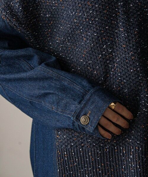 MAYSON GREY / メイソングレイ ニット・セーター | デニムドッキングニットプルオーバー≪手洗い可能≫ | 詳細9