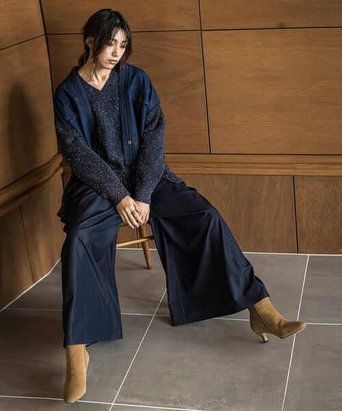 MAYSON GREY / メイソングレイ ニット・セーター | デニムドッキングニットプルオーバー≪手洗い可能≫ | 詳細12