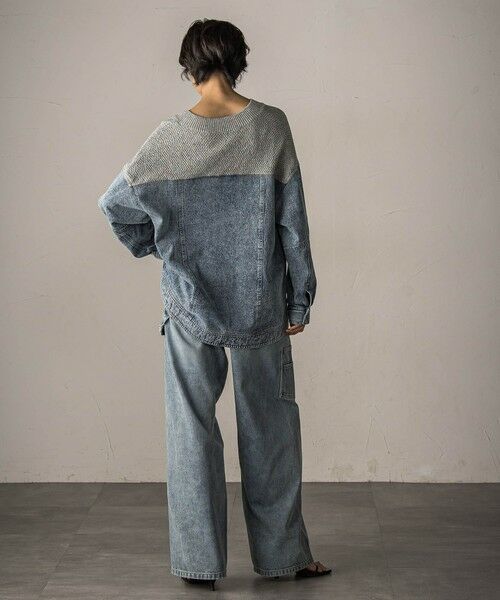 MAYSON GREY / メイソングレイ ニット・セーター | デニムドッキングニットプルオーバー≪手洗い可能≫ | 詳細21