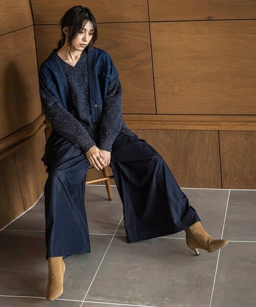 MAYSON GREY / メイソングレイ カーディガン・ボレロ | デニムドッキングニットカーディガン≪手洗い可能≫ | 詳細10