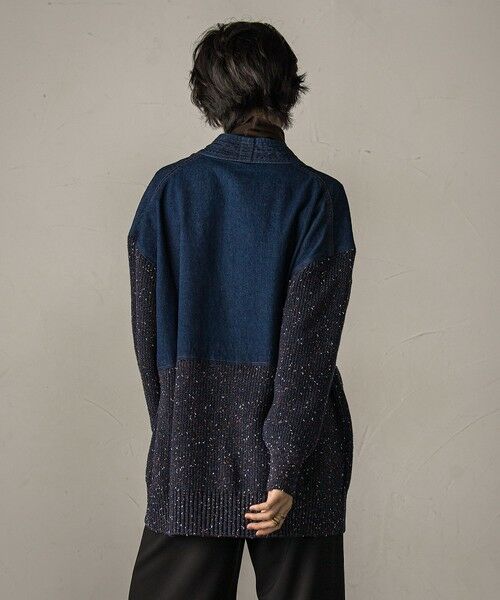 MAYSON GREY / メイソングレイ カーディガン・ボレロ | デニムドッキングニットカーディガン≪手洗い可能≫ | 詳細3