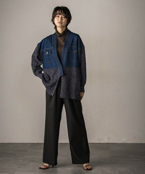 MAYSON GREY / メイソングレイ カーディガン・ボレロ | デニムドッキングニットカーディガン≪手洗い可能≫ | 詳細5