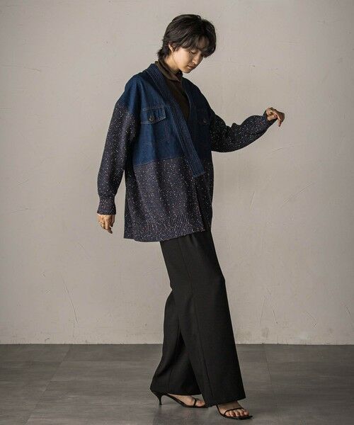 MAYSON GREY / メイソングレイ カーディガン・ボレロ | デニムドッキングニットカーディガン≪手洗い可能≫ | 詳細7