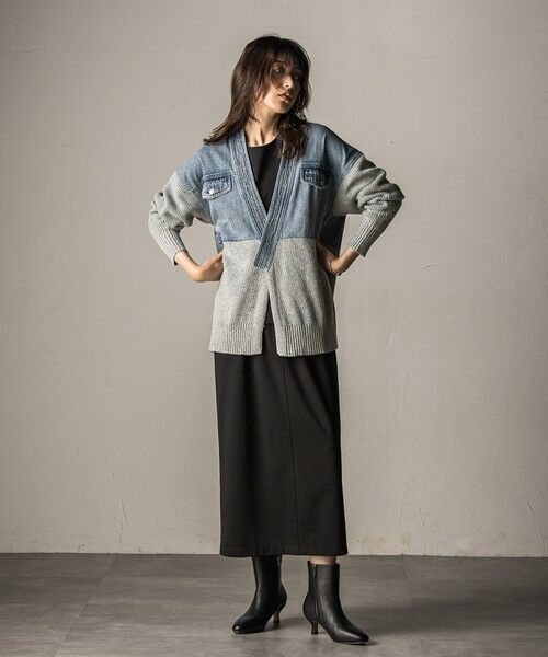 MAYSON GREY / メイソングレイ カーディガン・ボレロ | デニムドッキングニットカーディガン≪手洗い可能≫ | 詳細18