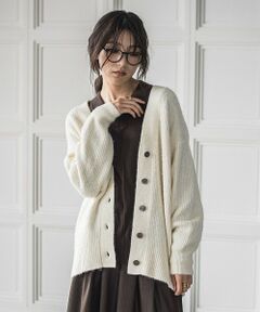 MAYSON GREY / メイソングレイ カーディガン・ボレロ | フラッフィーVネックニットカーディガン≪手洗い可能≫