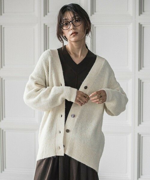 MAYSON GREY / メイソングレイ カーディガン・ボレロ | フラッフィーVネックニットカーディガン≪手洗い可能≫ | 詳細1