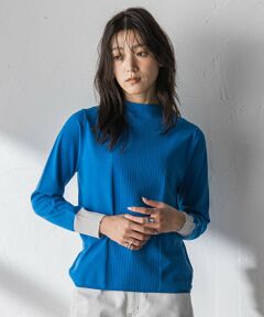 MAYSON GREY / メイソングレイ ニット・セーター | 【新色追加】ボトルネック配色ニットプルオーバー≪手洗い可能≫