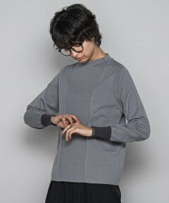 MAYSON GREY / メイソングレイ ニット・セーター | ボトルネック配色ニットプルオーバー≪手洗い可能≫