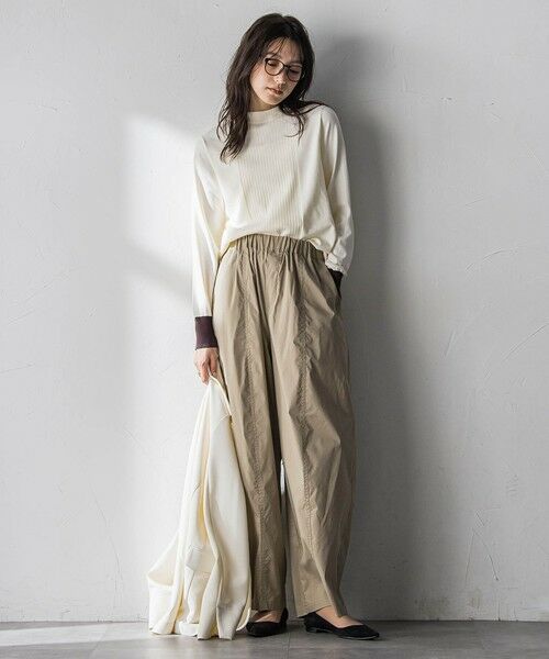 MAYSON GREY / メイソングレイ ニット・セーター | 【新色追加】ボトルネック配色ニットプルオーバー≪手洗い可能≫ | 詳細4