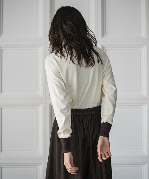 MAYSON GREY / メイソングレイ ニット・セーター | ボトルネック配色ニットプルオーバー≪手洗い可能≫ | 詳細3