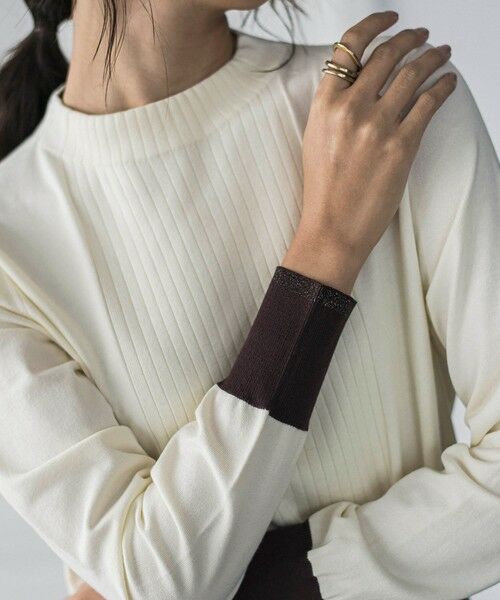 MAYSON GREY / メイソングレイ ニット・セーター | 【新色追加】ボトルネック配色ニットプルオーバー≪手洗い可能≫ | 詳細9