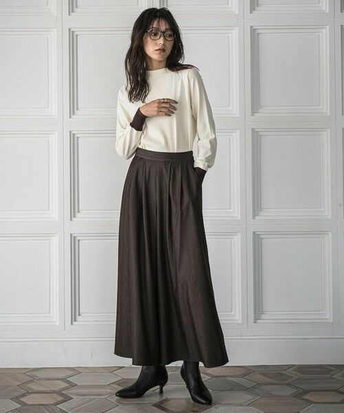 MAYSON GREY / メイソングレイ ニット・セーター | ボトルネック配色ニットプルオーバー≪手洗い可能≫ | 詳細5