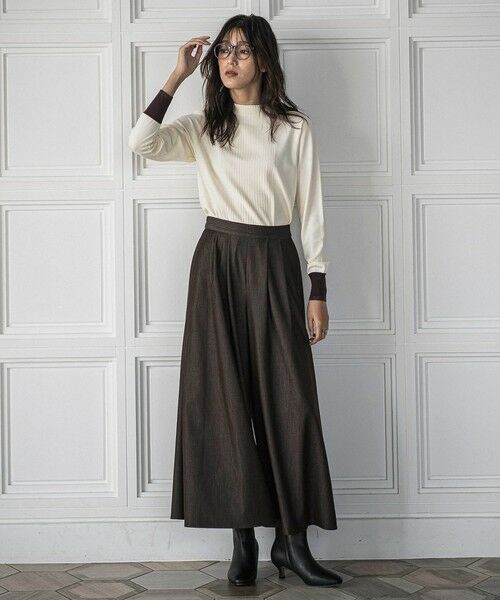 MAYSON GREY / メイソングレイ ニット・セーター | ボトルネック配色ニットプルオーバー≪手洗い可能≫ | 詳細7