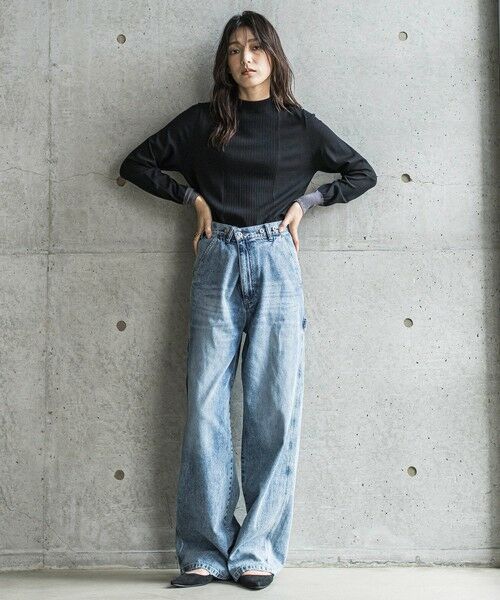 MAYSON GREY / メイソングレイ ニット・セーター | ボトルネック配色ニットプルオーバー≪手洗い可能≫ | 詳細17