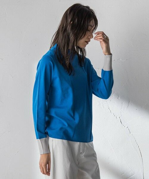 MAYSON GREY / メイソングレイ ニット・セーター | 【新色追加】ボトルネック配色ニットプルオーバー≪手洗い可能≫ | 詳細26