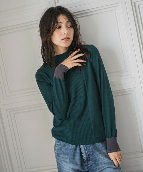 MAYSON GREY / メイソングレイ ニット・セーター | ボトルネック配色ニットプルオーバー≪手洗い可能≫ | 詳細27