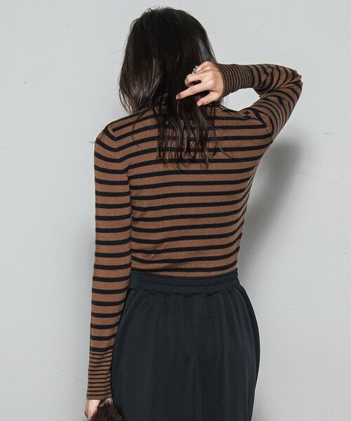 MAYSON GREY / メイソングレイ ニット・セーター | 【WEB限定】タートルネックボーダーニットプルオーバー≪手洗い可能≫ | 詳細13