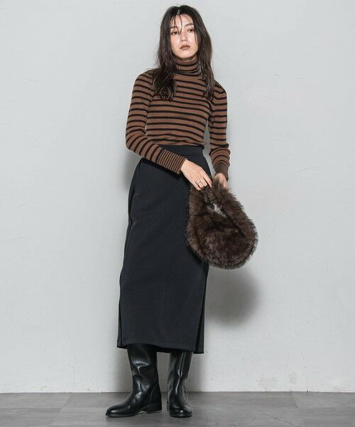 MAYSON GREY / メイソングレイ ニット・セーター | 【WEB限定】タートルネックボーダーニットプルオーバー≪手洗い可能≫ | 詳細14