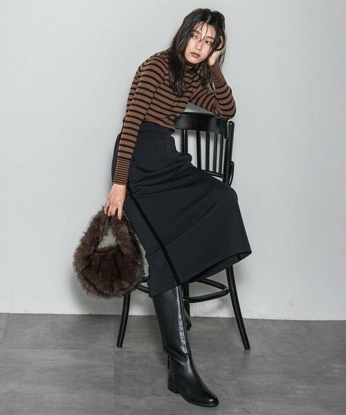 MAYSON GREY / メイソングレイ ニット・セーター | 【WEB限定】タートルネックボーダーニットプルオーバー≪手洗い可能≫ | 詳細17