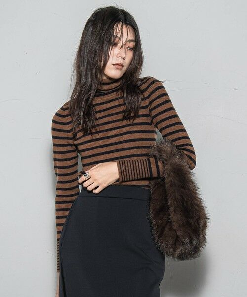 MAYSON GREY / メイソングレイ ニット・セーター | 【WEB限定】タートルネックボーダーニットプルオーバー≪手洗い可能≫ | 詳細11