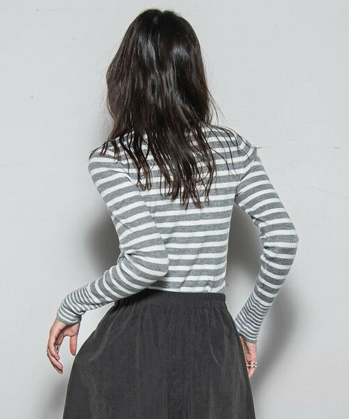 MAYSON GREY / メイソングレイ ニット・セーター | 【WEB限定】タートルネックボーダーニットプルオーバー≪手洗い可能≫ | 詳細20