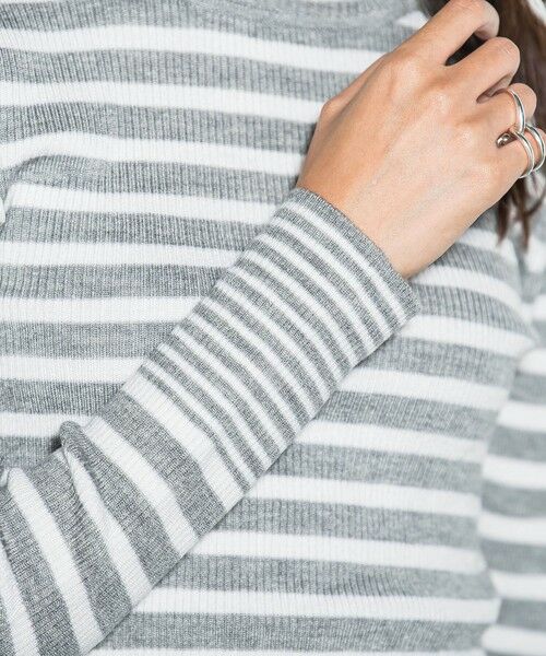 MAYSON GREY / メイソングレイ ニット・セーター | 【WEB限定】タートルネックボーダーニットプルオーバー≪手洗い可能≫ | 詳細25