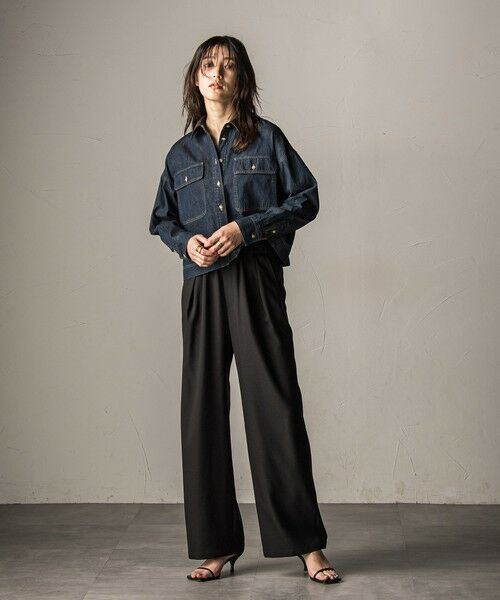 MAYSON GREY / メイソングレイ シャツ・ブラウス | コーデュロイカラークロップデニムシャツ≪洗濯機で洗える≫ | 詳細7