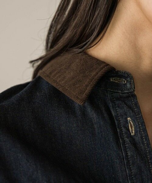 MAYSON GREY / メイソングレイ シャツ・ブラウス | コーデュロイカラークロップデニムシャツ≪洗濯機で洗える≫ | 詳細6