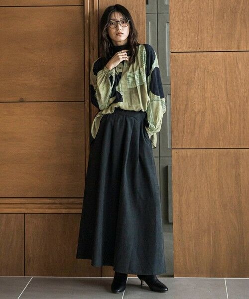 MAYSON GREY / メイソングレイ シャツ・ブラウス | IPEKER幾何柄フレアブラウス≪手洗い可能≫ | 詳細4