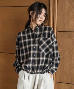 MAYSON GREY / メイソングレイ シャツ・ブラウス | ドロストクロップドシャツ≪洗濯機で洗える≫