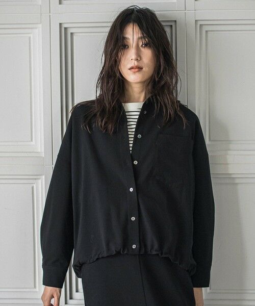 MAYSON GREY / メイソングレイ シャツ・ブラウス | ドロストクロップドシャツ≪洗濯機で洗える≫ | 詳細2