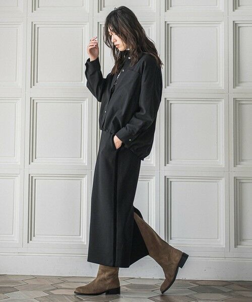 MAYSON GREY / メイソングレイ シャツ・ブラウス | ドロストクロップドシャツ≪洗濯機で洗える≫ | 詳細4