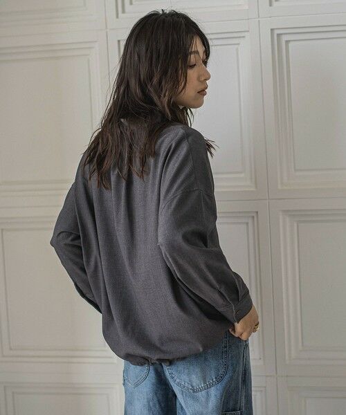 MAYSON GREY / メイソングレイ シャツ・ブラウス | ドロストクロップドシャツ≪洗濯機で洗える≫ | 詳細10