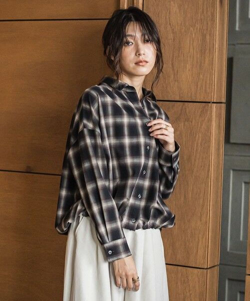 MAYSON GREY / メイソングレイ シャツ・ブラウス | ドロストクロップドシャツ≪洗濯機で洗える≫ | 詳細18