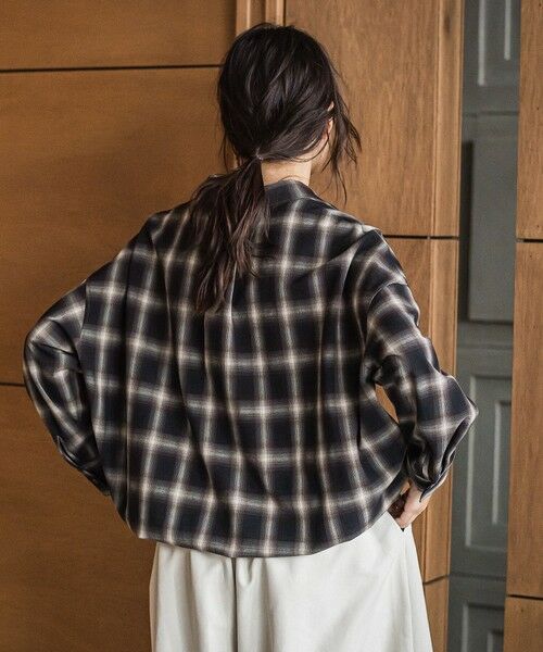 MAYSON GREY / メイソングレイ シャツ・ブラウス | ドロストクロップドシャツ≪洗濯機で洗える≫ | 詳細19