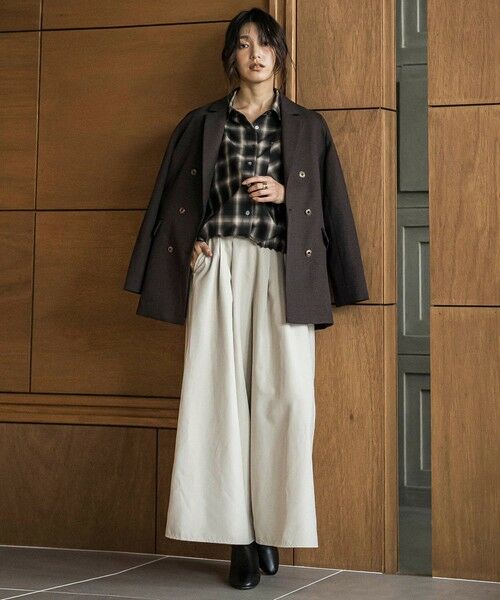 MAYSON GREY / メイソングレイ シャツ・ブラウス | ドロストクロップドシャツ≪洗濯機で洗える≫ | 詳細22