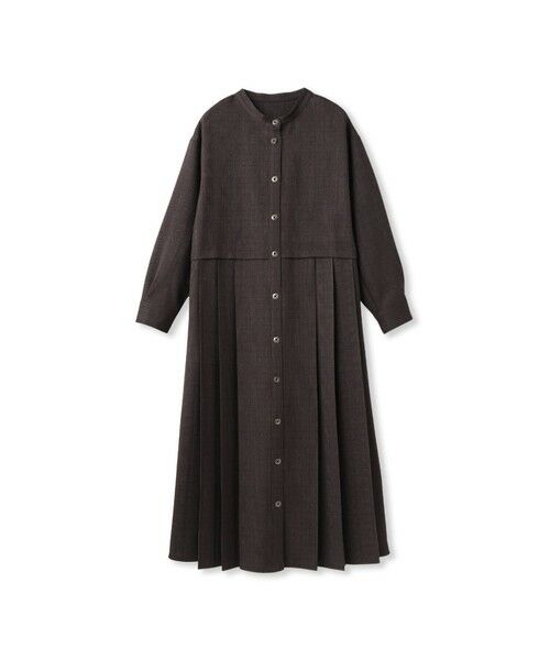 MAYSON GREY / メイソングレイ ロング・マキシ丈ワンピース | サイドプリーツシャツワンピース≪洗濯機で洗える≫ | 詳細10