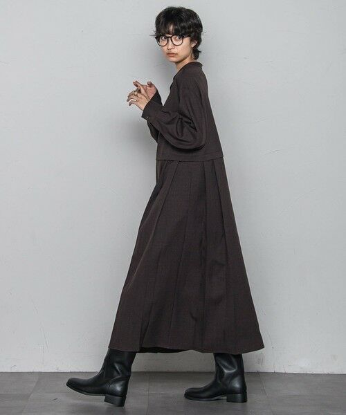 MAYSON GREY / メイソングレイ ロング・マキシ丈ワンピース | サイドプリーツシャツワンピース≪洗濯機で洗える≫ | 詳細7