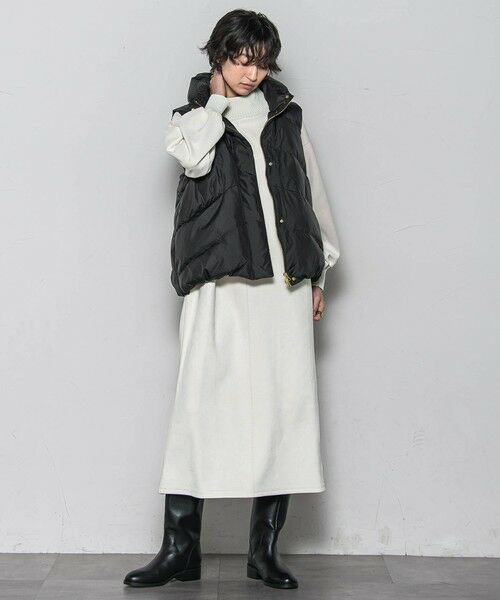 MAYSON GREY / メイソングレイ ロング・マキシ丈ワンピース | 【WEB限定】スウェード×リブモックネックワンピース≪手洗い可能≫ | 詳細9