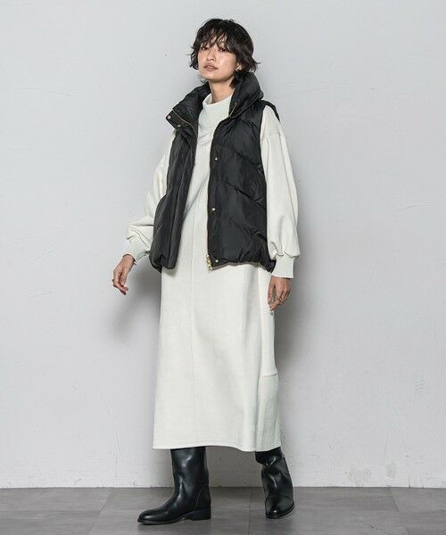 MAYSON GREY / メイソングレイ ロング・マキシ丈ワンピース | 【WEB限定】スウェード×リブモックネックワンピース≪手洗い可能≫ | 詳細10