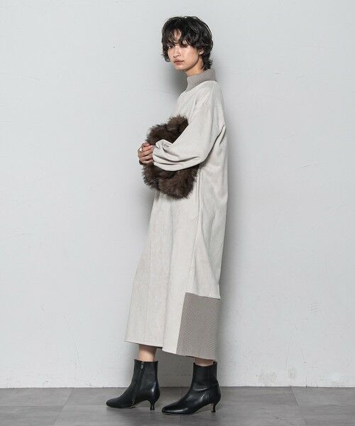 MAYSON GREY / メイソングレイ ロング・マキシ丈ワンピース | 【WEB限定】スウェード×リブモックネックワンピース≪手洗い可能≫ | 詳細13