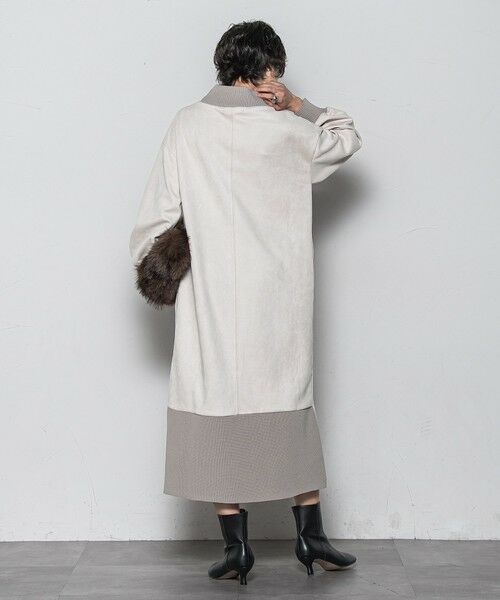 MAYSON GREY / メイソングレイ ロング・マキシ丈ワンピース | 【WEB限定】スウェード×リブモックネックワンピース≪手洗い可能≫ | 詳細15