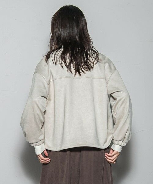 MAYSON GREY / メイソングレイ テーラードジャケット | 【WEB限定】マシュマロスウェードノーカラーブルゾン≪手洗い可能≫ | 詳細3